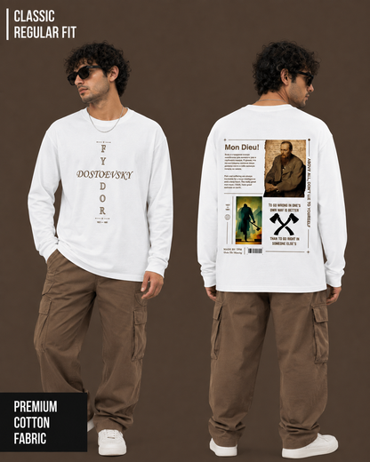 Dostoevsky: Mon Dieu! | Men's Full Sleeve T-Shirt