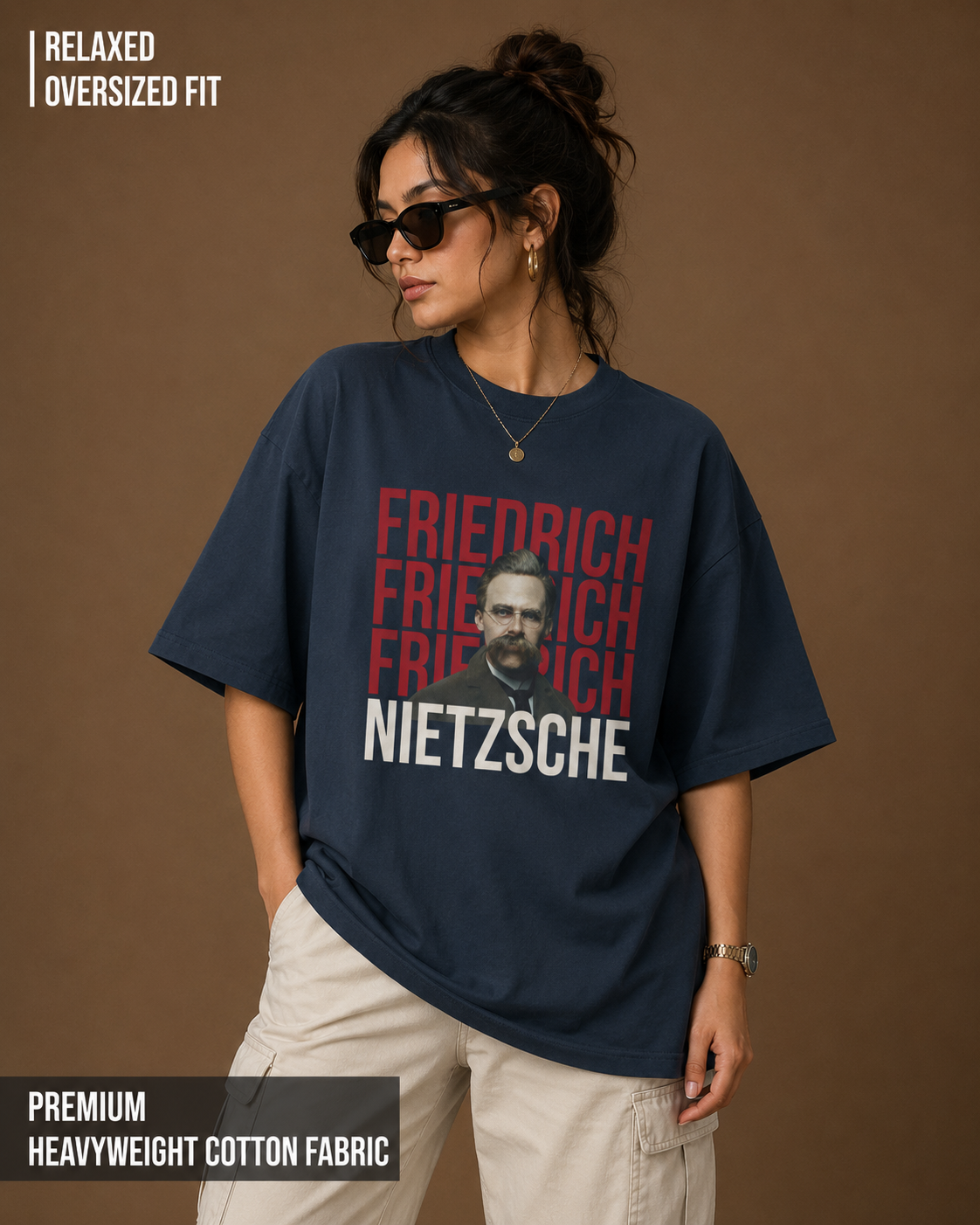Nietzsche: The Übermensch | Unisex Oversized Classic T-Shirt