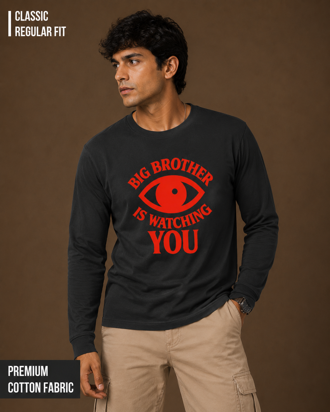 Big Brother is Watching You | Men's Full Sleeve T-Shirt